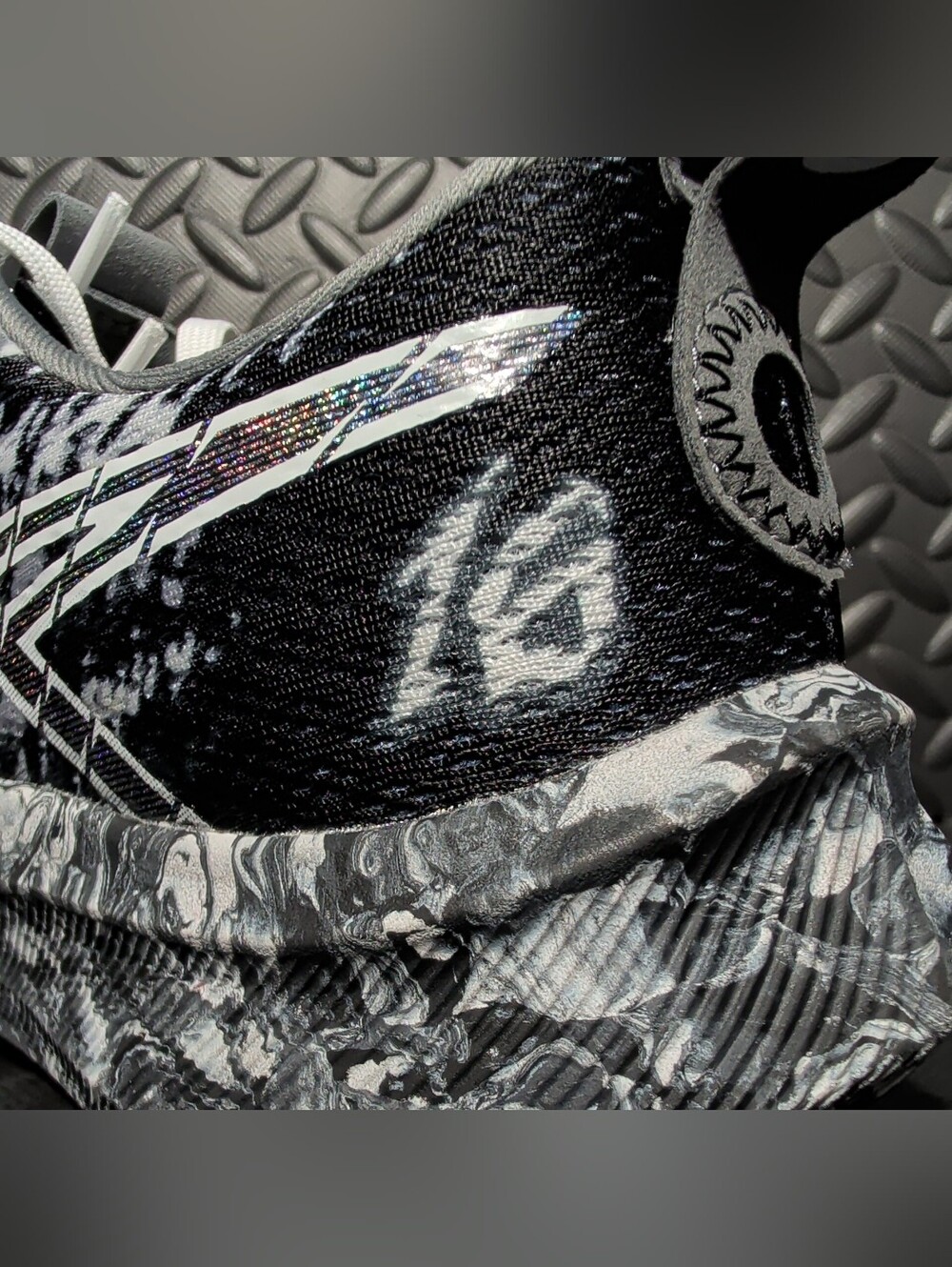 ASICS Noosa Tri 16 Black White 1012B675-001 women's size 9.........(kp29)- no b - Picture 5 of 15